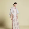 ÉTHÉLLE - Embroidered Tulle Kaftan Dress Light Pink | Signature Collection - Thumbnail Image 5