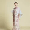 ÉTHÉLLE - Embroidered Tulle Kaftan Dress Light Pink | Signature Collection - Thumbnail Image 4