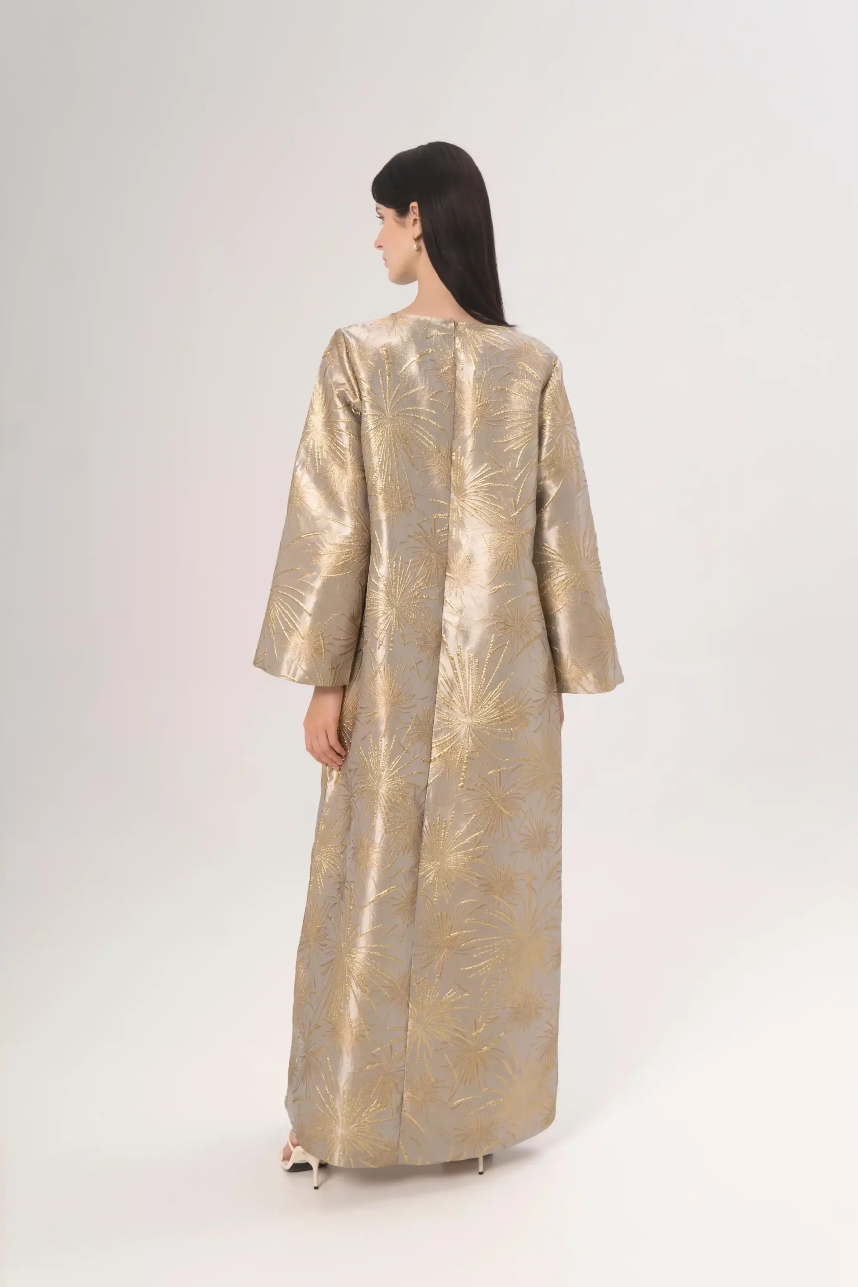 AURÉLIS - Luminous Gold Maxi Dress Gold | Signature Collection - Image 3