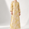 DFLORÉLLE - Gardenia-Inspired Occasion Kaftan Soft Gardenia Yellow | Privé Collection - Thumbnail Image 1