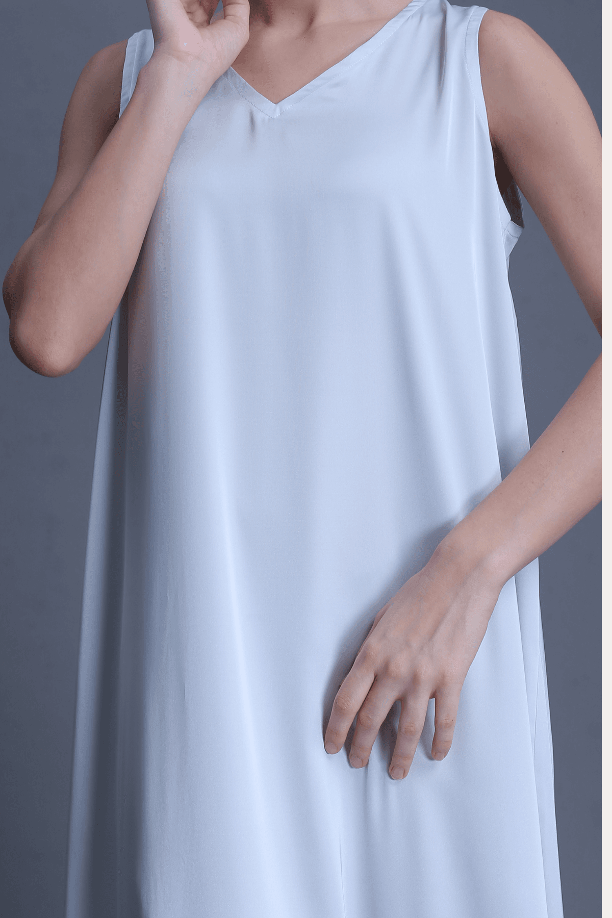 ROYAL - Doha Silk Inner Dress I Sage Green - Image 6