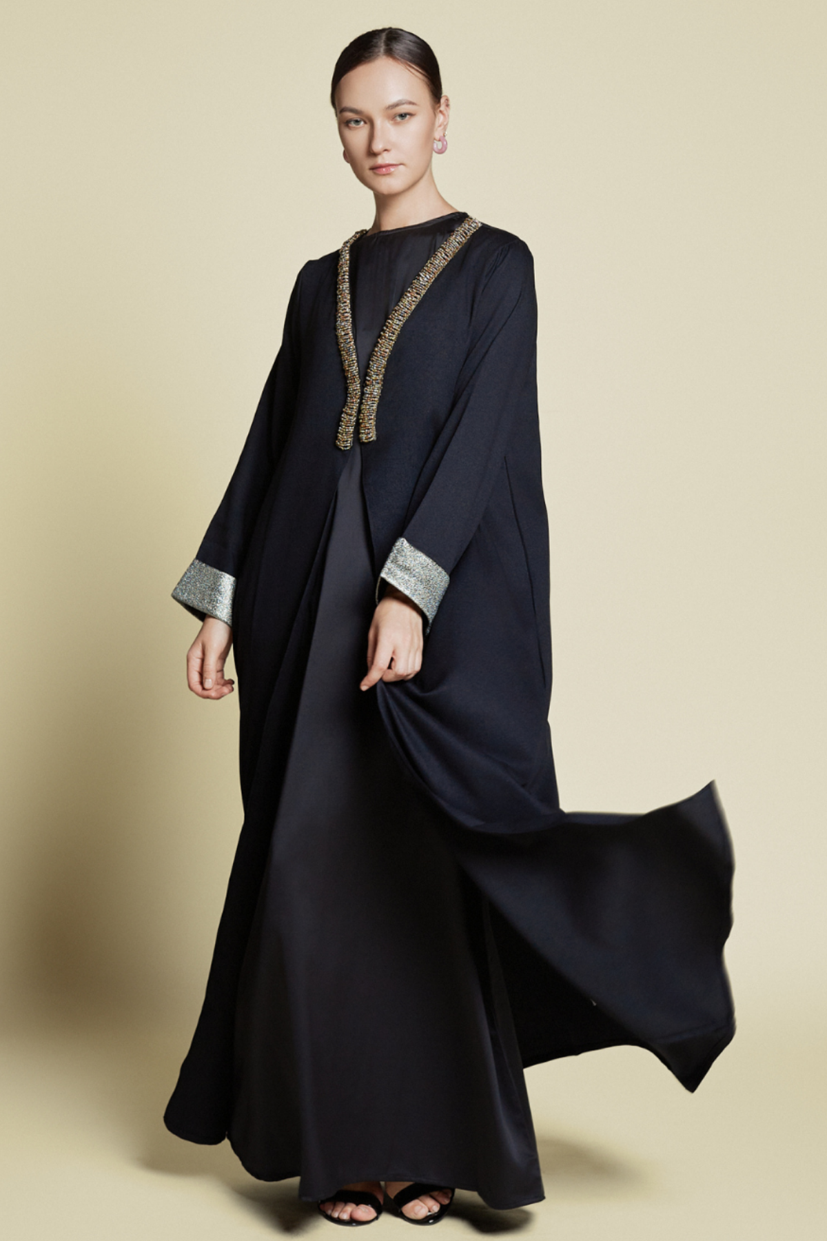 NOIRVÈNE - Sculpted Tailored Coat Dress