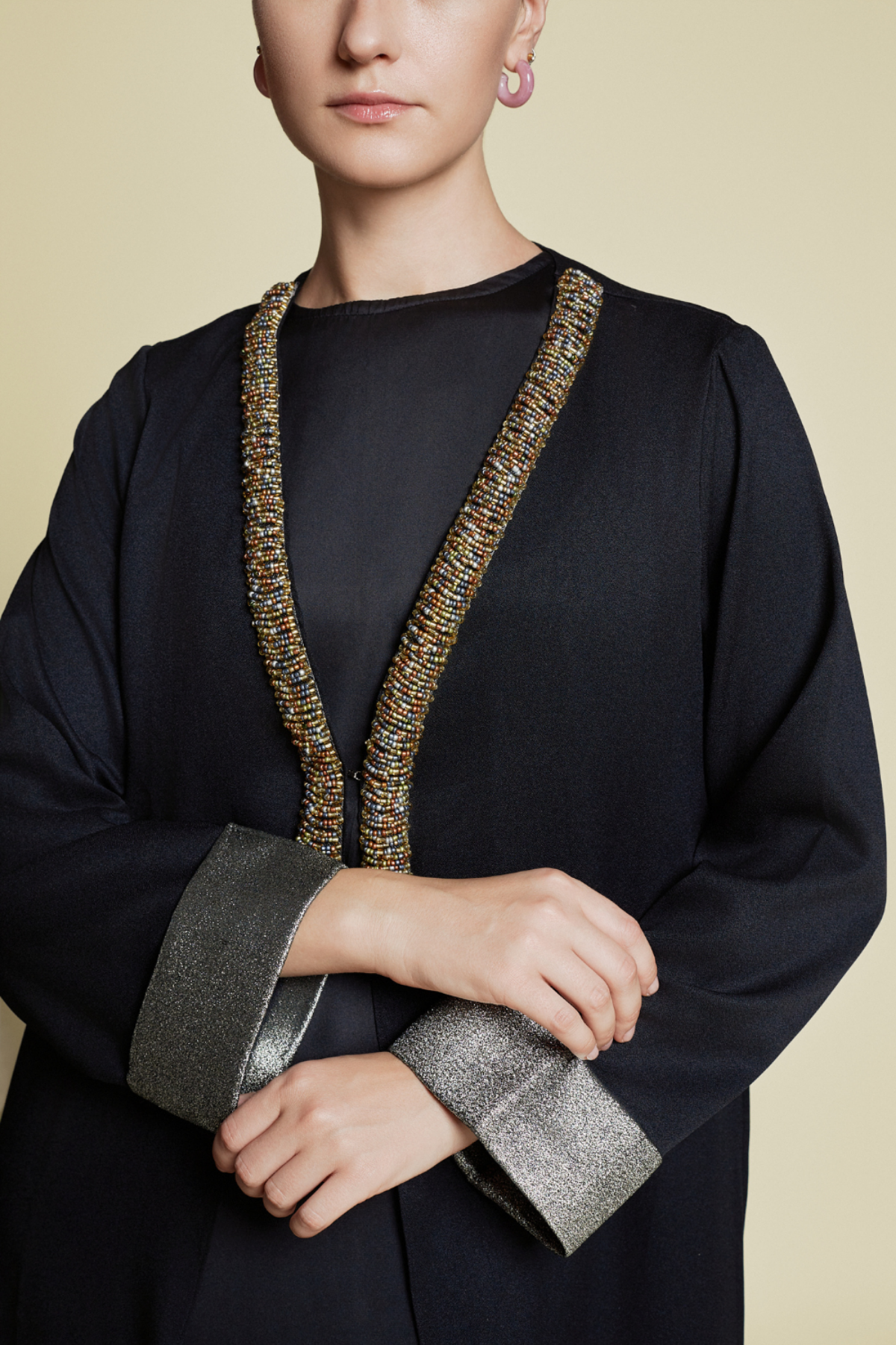 NOIRVÈNE - Sculpted Tailored Coat Dress - Image 5