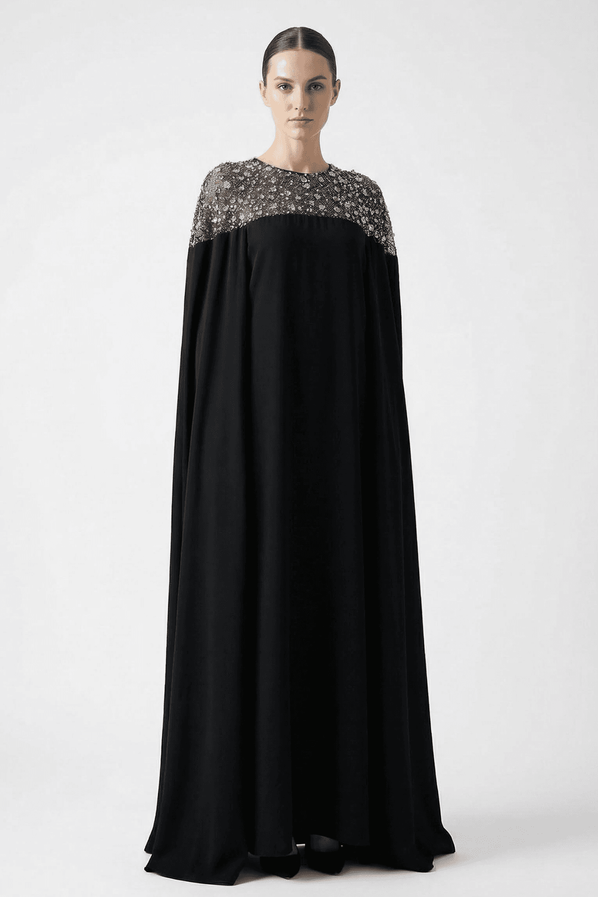 Gardania Tulle Lace Long Sleeve Dress Black | prive - Image 8
