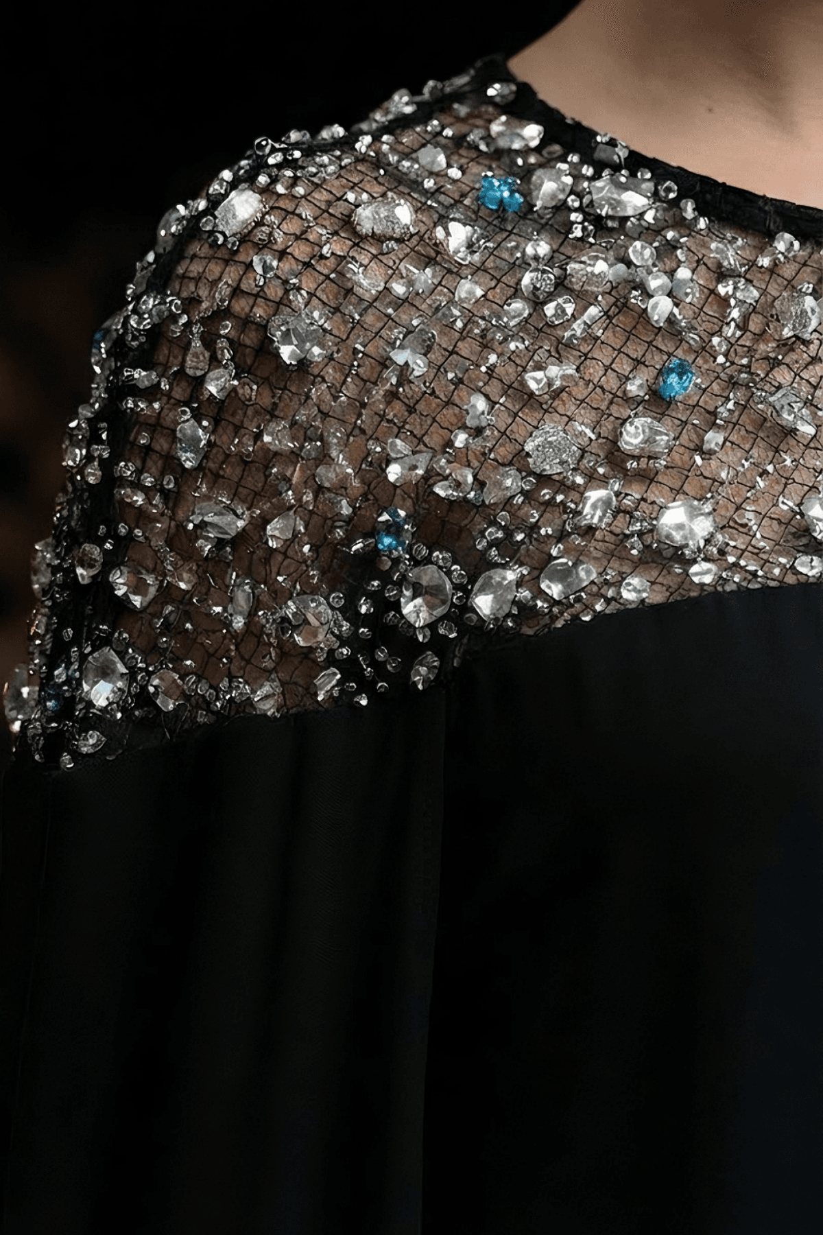 Gardania Tulle Lace Long Sleeve Dress Black | prive - Image 5