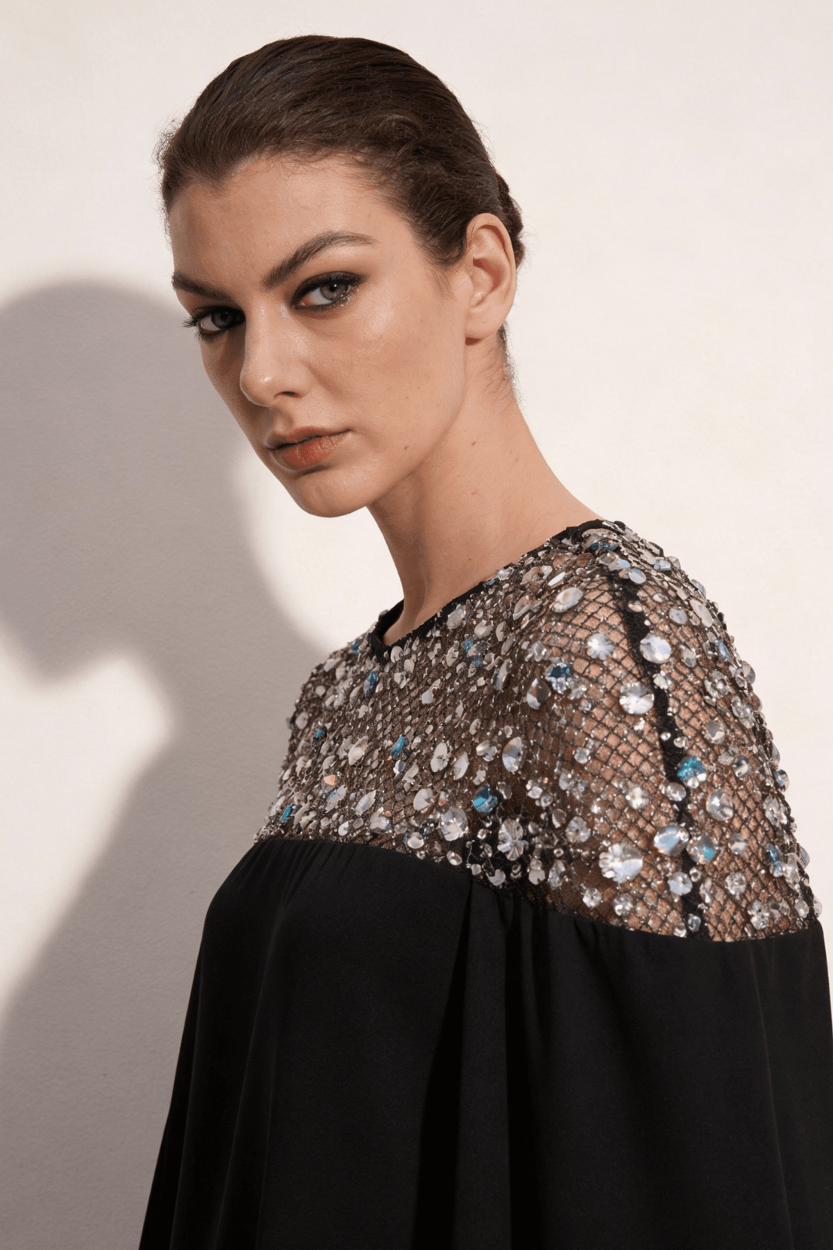 Gardania Tulle Lace Long Sleeve Dress Black | prive - Image 7
