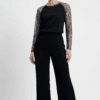 Virelle Top & Flared Trouser Set - Thumbnail Image 6