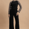 Virelle Top & Flared Trouser Set - Thumbnail Image 11