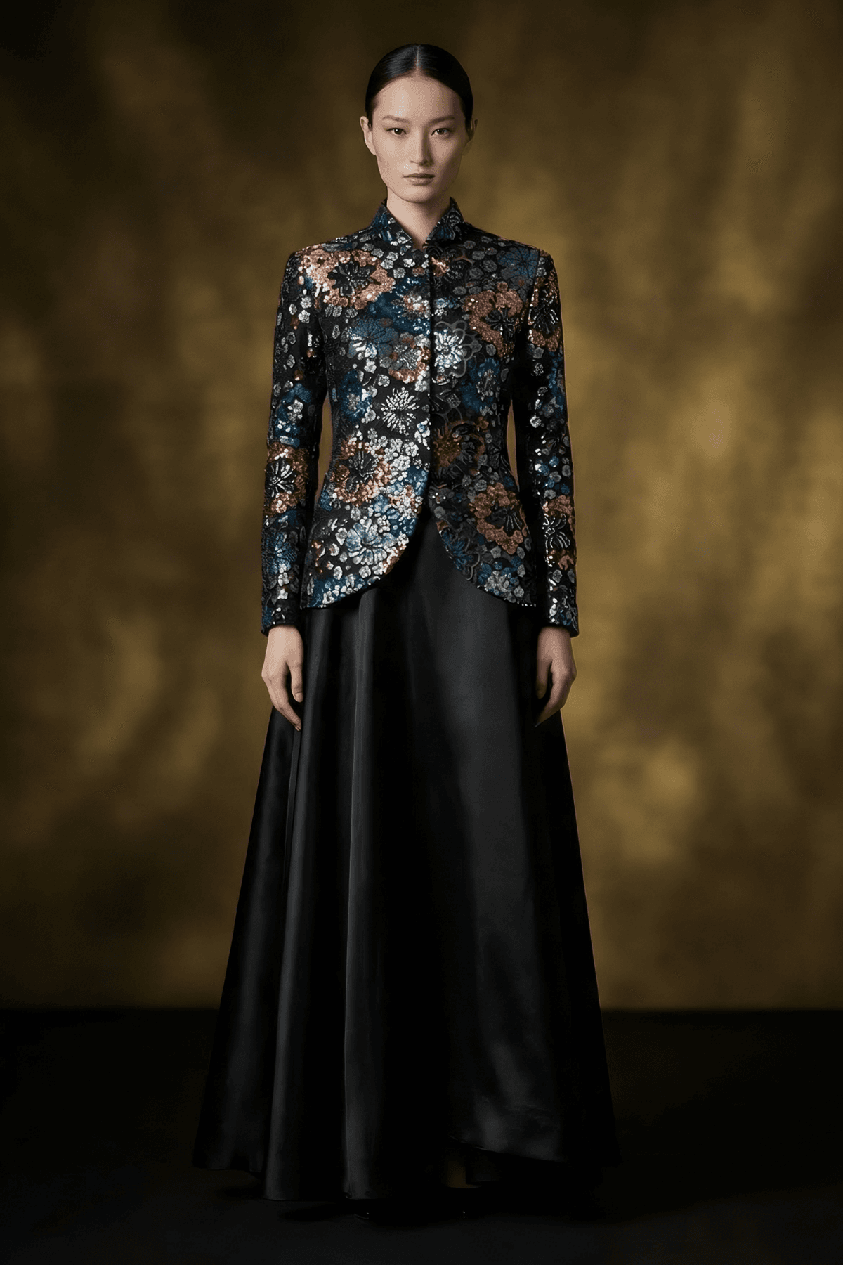 Élorienne 3D Floral Lace Jacket & Maxi Dress - Image 3