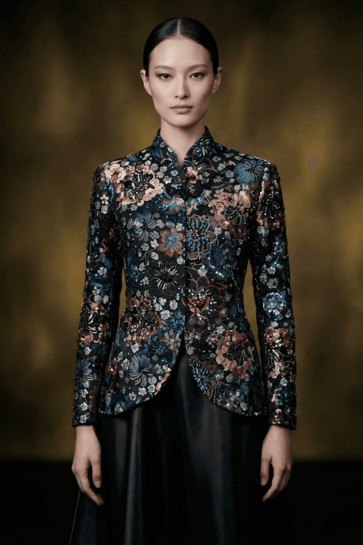 Élorienne 3D Floral Lace Jacket & Maxi Dress - Image 4