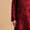 ROSELLE - Embellished Notch-Collar Dress Crimson Red | Privé Collection - Thumbnail Image 8
