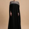 Gardania Tulle Lace Long Sleeve Dress Black | prive - Thumbnail Image 6