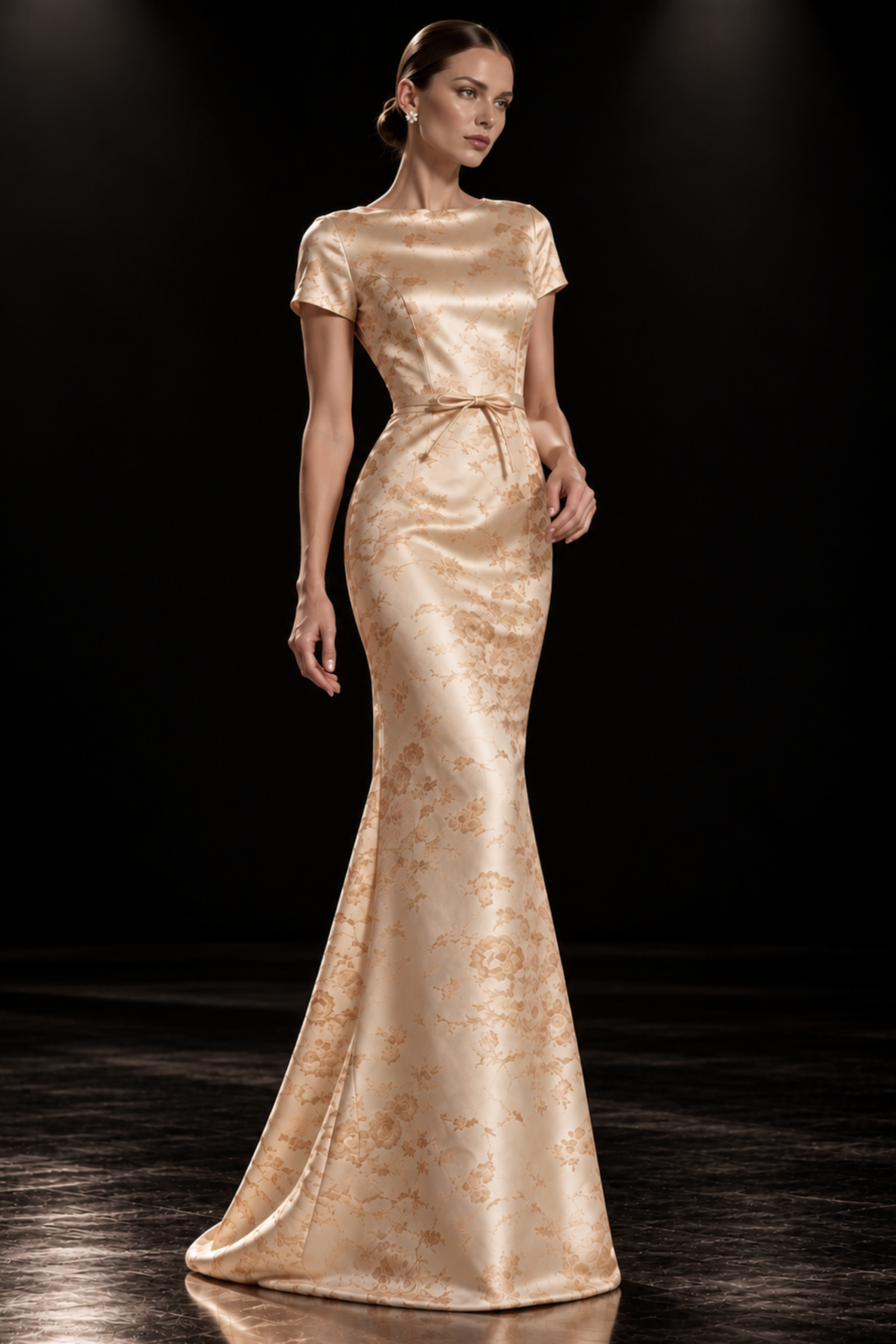 LUMIÈRE ORGANZA COLUMN DRESS