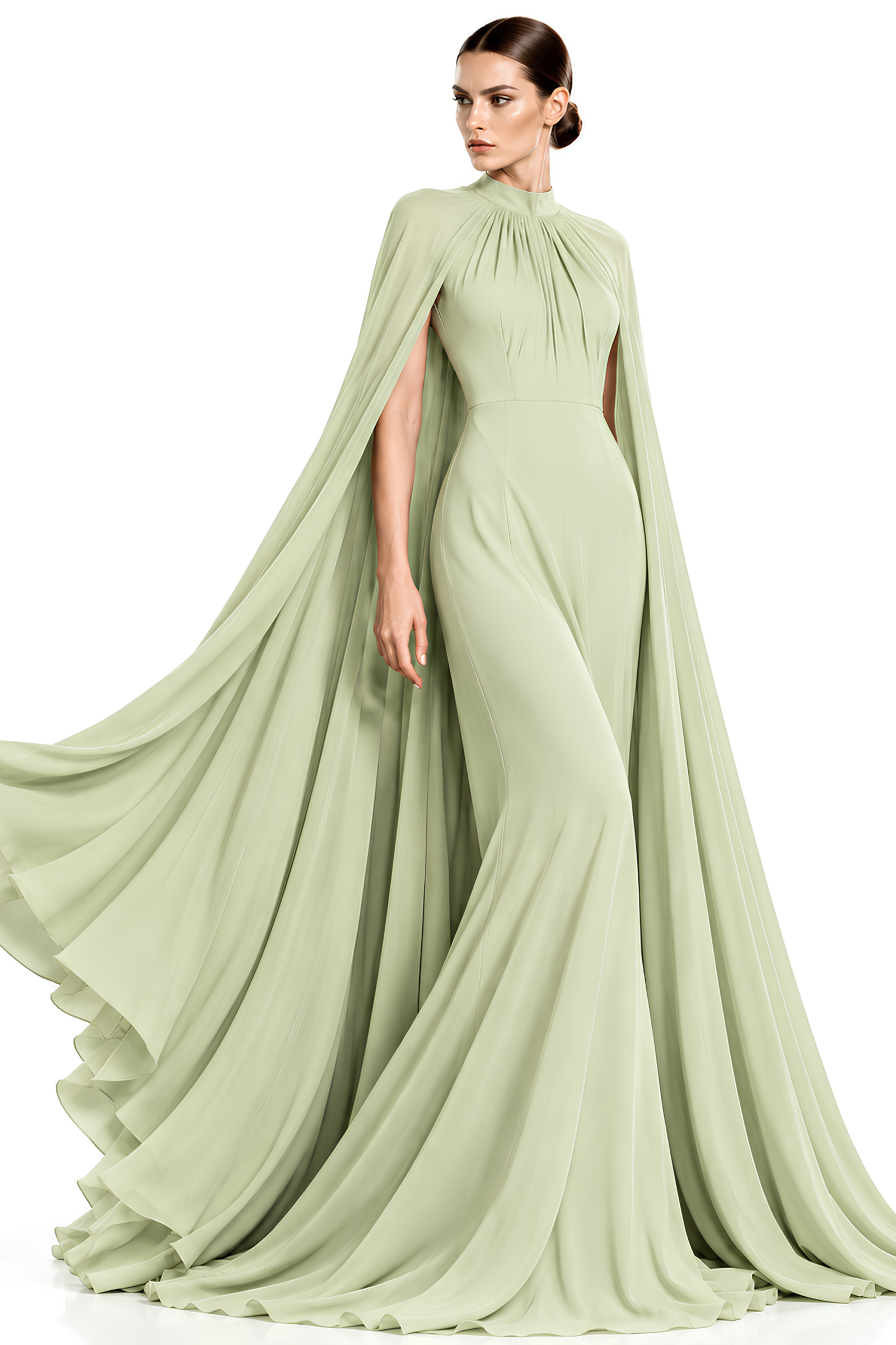 ALLURE CAPE GOWN
