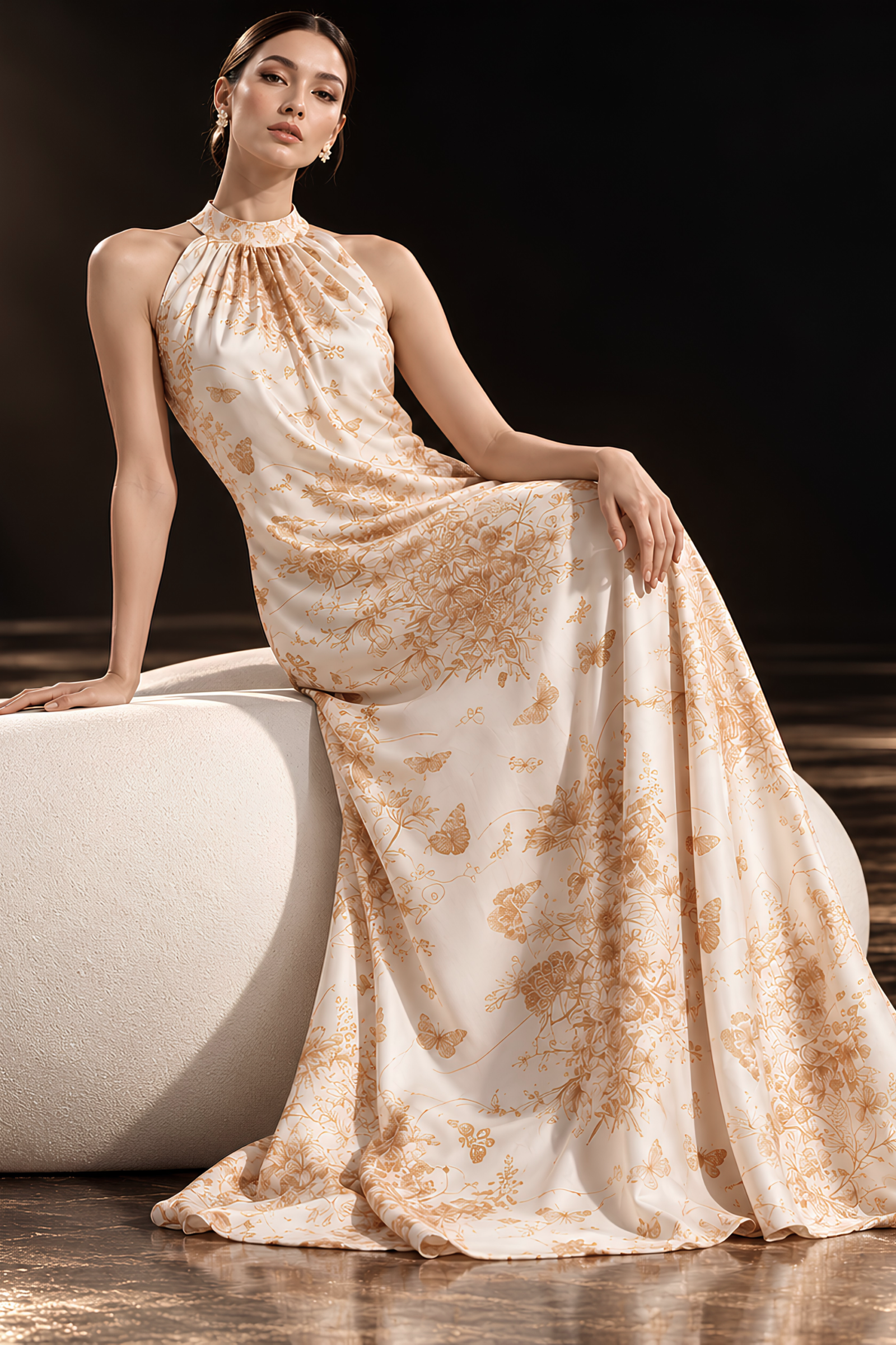 AURELLE ORGANZA SILK DRESS - Image 5