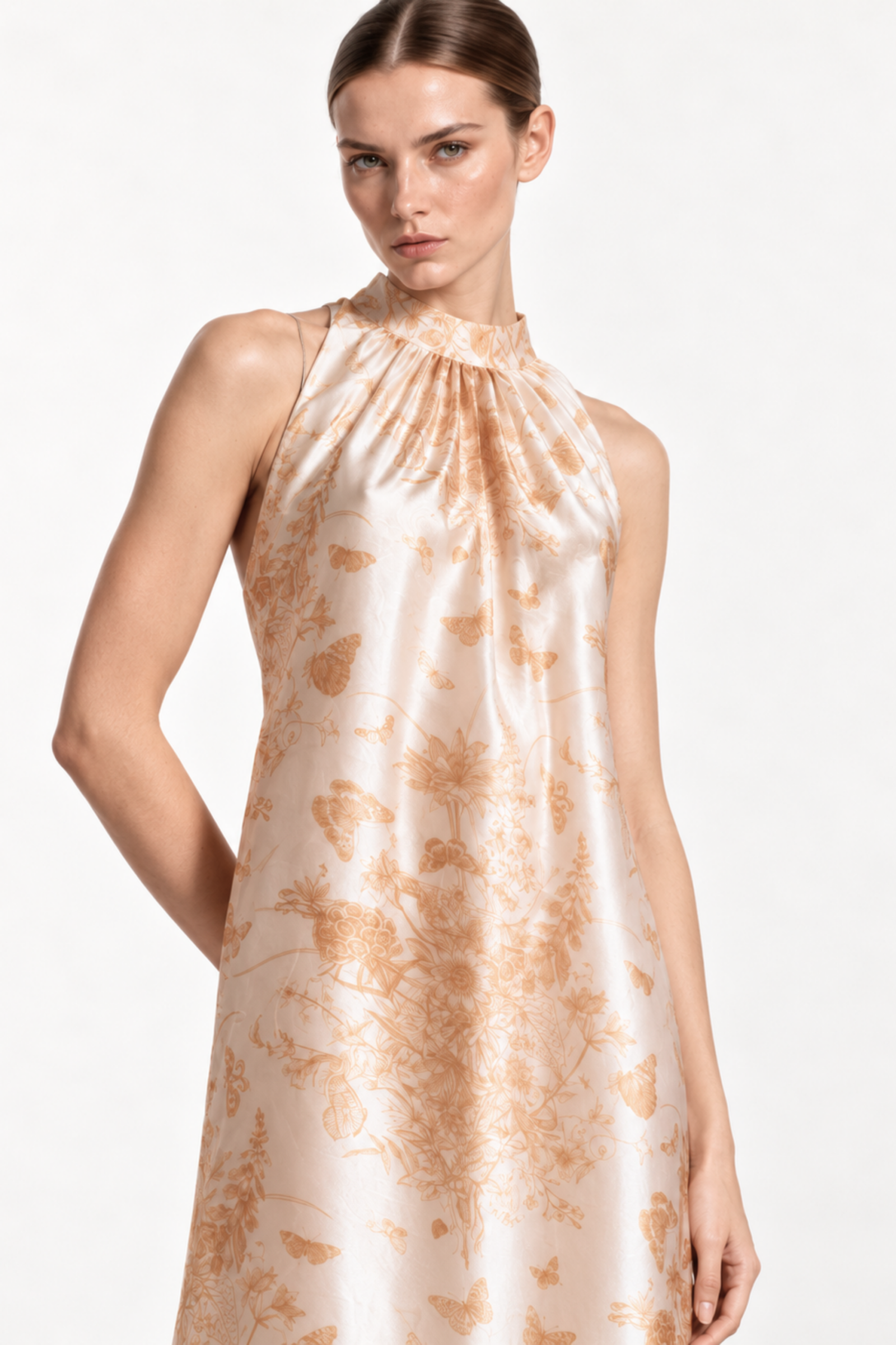 AURELLE ORGANZA SILK DRESS - Image 2