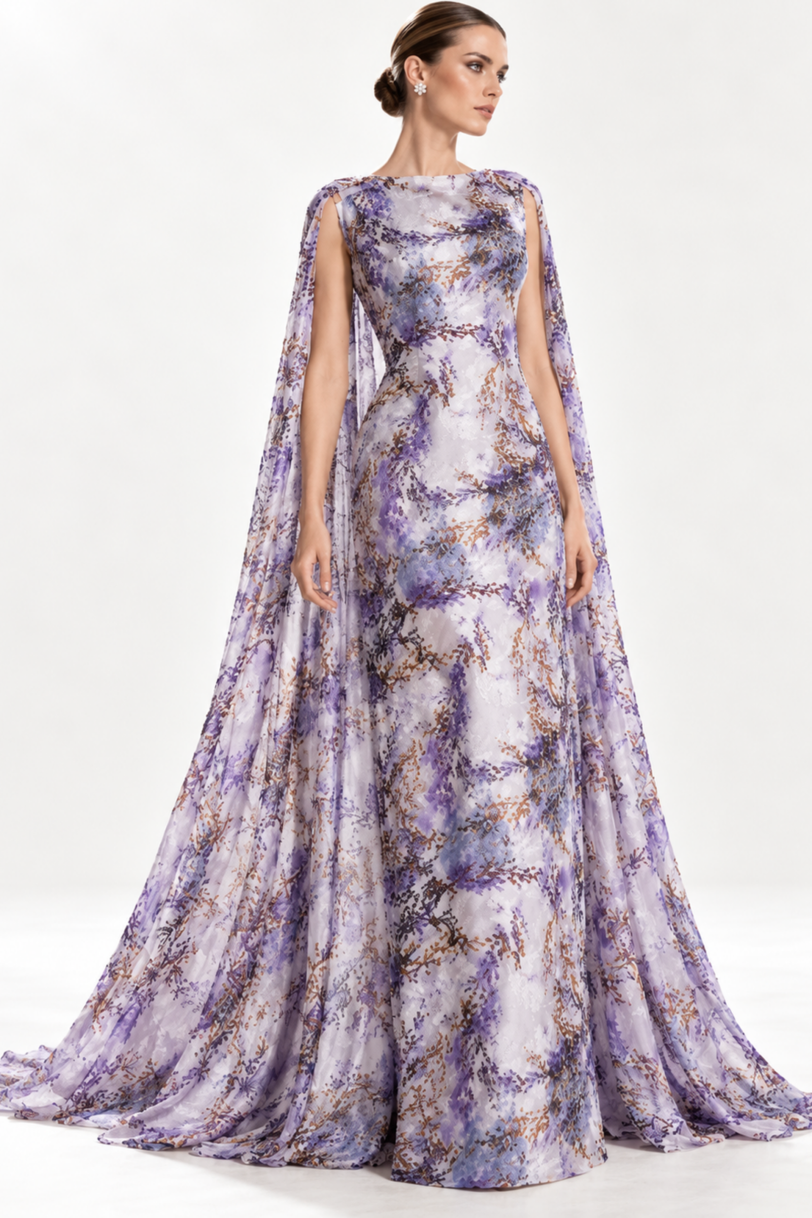 VESPER EVENING CAPE GOWN